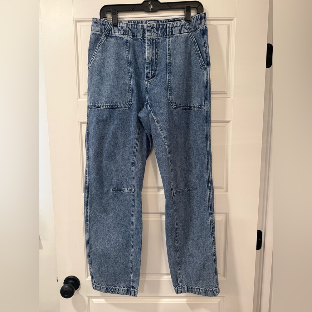 rag & bone Leyton workwear straight leg jeans size 8 in ELLE